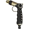 Sharpex 4 Mode Water Spray Gun for Garden Hose Nozzle, Lawn, Pet Cleaning, Car Washer, Bike Washing Spray Gun - Heavy Duty Multi Adjustable 4 Mode High Pressure Water Sprayer Gun (Black and Gold)