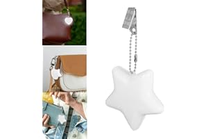 BomKra Luce tascabile a LED con sensore, torcia elettrica, regalo per donne, mamme, amiche, colleghi, regalo per San Valentino (stella, 1 pc)