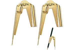 HDGSAFD 2 Strumenti di Contorno, Strumento di Marcatura, Bussola A Matita E Marcatore, Strumento di Marcatura Matita Multifunzionale Per La Lavorazione del Legno (Oro)