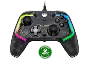 GameSir Kaleid Manette de Jeu Filaire Transparente pour Xbox Series X|S, Xbox One & Windows 10/11, Manette de Jeu Plug-and-Play avec Joysticks et Déclencheurs à Effet Hall, Jack Audio 3,5mm