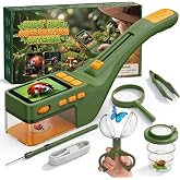 Temodu Insect Trap with Microscope, Screen 2.4 Inch &ndash; Children's Explorer, Microscope Kit, 500X, Photos and Videos, Outdoor T