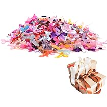 100 pezzi/confezione Mini fiocchi di raso bianchi - Fornure fai-da-te