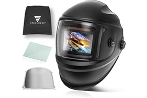STAHLWERK Automatik-Schweißhelm 3 in 1 BULLET - Schweißerhelm mit True-Colour, automatische Abdunkelung DIN 4-13, optische Klasse 1/1/1/2, optimales Sichtfeld 100x60mm, Schweißschild, Schweißmaske