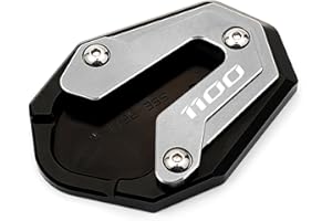 ZYAKOMO CNC Motorcycle Kickstand Pad Side Stand Enlarge Plate Fit For Honda Rebel 1100 2023 CMX1100 Rebel1100 CMX 1100 M T 2020-2023 (Grey)