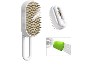 DGMYFY Spazzola a Vapore per Gatti,Spazzola a vapore per animali domestici 3 in 1 per Massaggio di Bellezza Detergente,Spazzola con Vapore per Cani a Pelo Lungo,Spazzola per Cani con Vapore