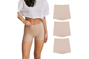 SHARICCA Culotte pour Dames Douce Court sans Couture Boxer Short SéCurité Pantalons Pantalons Courts CaleçOns Taille Haute en Viscose