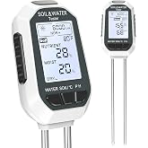 Medidor de Suelo 7 en 1 para Plantas, Tester Digital de Humedad, pH, Temperatura, Luz, Nutrientes y Conductividad, Medidor de