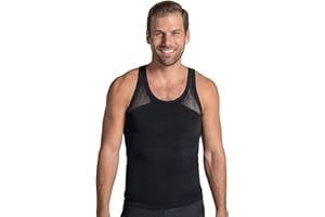 LEO BY LEONISA Leo Camiseta Moldeadora y Reductora de Compresión - Corrector Postura Espalda Hombre