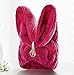 Bath Towel Hair Dry Hat Cap Hair Drying Towel Lady Bath Tool Rabbit Rose Red