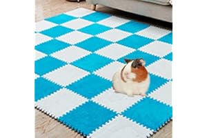 ONCPCARE 10 cuscinetti lavabili per porcellini d'India, 28 x 27,9 cm, riutilizzabili, in pile, morbidi e caldi per conigli, colore: blu