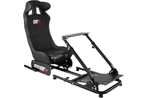Optimus Racer Cockpit Indeca GTR Gaming Cockpit Simracing. Silla Gaming con Soporte para Volante. Soporte de simulación.