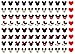 Extra Small Mickey Nail Art Decals 0.5cm code 2