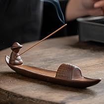 Set brucia incenso Lotus in ottone blu, incensiere da meditazione con raccoglitore di cenere - Italia