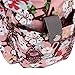 Bebamour Original Floral Designer Diaper Tote Bags Nappy Changing Bag (Red)