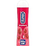 Durex Strawberry Flavoured Lube Intimate Gel, Water Based, 100 ml