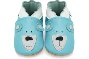 JUICY BUMBLES Buty do raczkowania dla niemowląt, buty do nauki chodzenia, dla dziewczynek i chłopców, kapcie dziecięce, miękka skóra z zamszową podeszwą, buty skórzane dla małych dzieci w wieku 0-6 miesięcy, 6-12 miesięcy, 12-18 miesięcy, 18-24 miesięcy, 2-3 lat