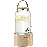 Carafe Distributeur De Boissons En Verre De 7,8 Litres Pour Fêtes - Robinet 100 % étanche En