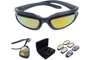 BINOSTER Polarizadas Lente Gafas Para El Sol de hípica con 4 lente de conducción para Motocicleta Bicicleta Actividad al aire libre Deportes Caza Militar