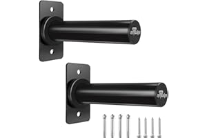 BRTGYM Wall Mounted Weight Plate Holder, Fit 2inch Olympic Weight Plates, Max Weight Capacity 275 lb, Heavy Iron Construction, Mounting Hardware Included