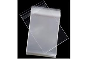 BEIST Clear Cellophane Bags Self Seal Bags | Small Cellophane Bags for Sweet, Cookie, Cards (100 PCs)