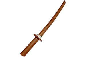 TEKKA BUDO Shoto en chêne rouge – 54 cm avec Tsuba – Épée courte japonaise – Épée en bois Aikido, Iaido, Kempo, Kobudo, arts martiaux – Épée d'entraînement
