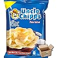 Uncle Chips Pack Of 6 Potato Chips Snack Crisps | Plain Salted Pack Of 6x50g Grocery King