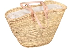 Cesteria Aparici - 5340 - Capazo de palma con asas bandolera. Cierre tela en surtido de colores