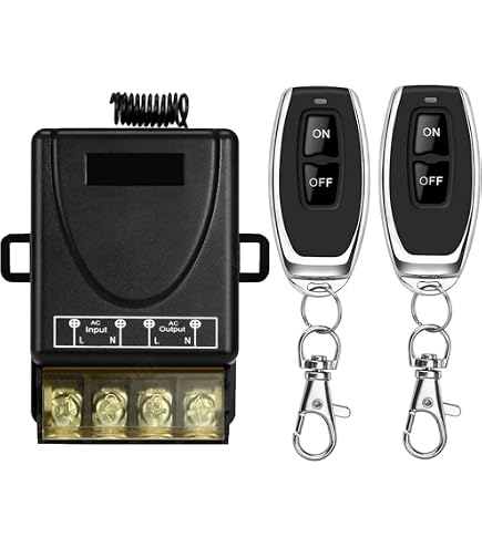 Interrupteur Sans Fil SODIAL 433 MHz – Module Relais 110-220V, Télécommande Incluse