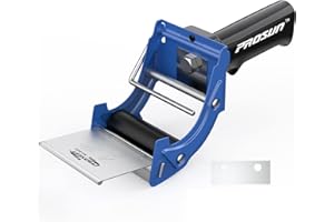 PROSUN Pistolet distributeur de ruban adhésif pour emballage - Fast Reload - 75 mm - Très résistant - Bleu