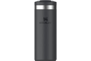 Stanley 1913 Transit Flip Top Mug 0.35L - Black | Håller 4 Timmar Varmt - 6 Timmar Kallt - Tål Maskindisk - Läckagesäker - Passar Bilhållare - Isolerad Kaffemugg