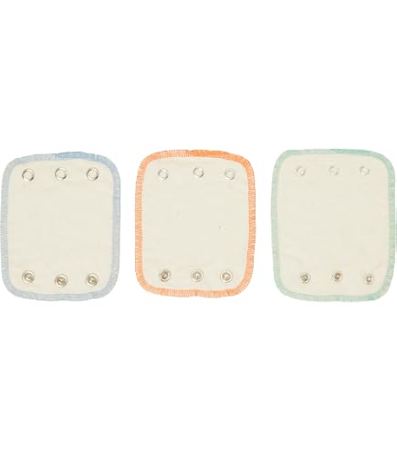 XKKO Prefolds 100% Coton Bio Lot De 6 - Medium (Ourlet Rouge) 35,5 X 40,5 Cm - 5-11 Kg - Fabriqué En Europe