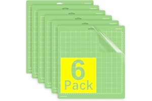 JMIATRY 6 Stück Schneidematte 12X12in, Schneidematte, Grün Schneidunterlage für Bastelprojekte