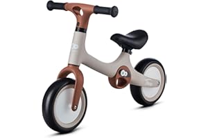 KK KINDERKRAFT Kinderkraft TOVE Draisienne en Métal, Vélo sans Pédale, Velo Bebe, Durable, 1,5 an à 25 kg, selle réglable, Beige
