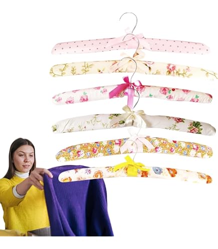 10x Set Grucce Con Rivestimento In Raso, Stampelle Vintage, Clip Scorrevoli, Gancio Girevole Larghe 38 Cm Rosa 85214648