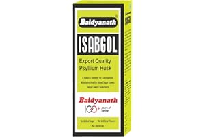 Baidyanath Isabgol - Psyllium Husk Powder - 200gm | Effectively Relieves Constipation | Fibre Supplement For Digestion