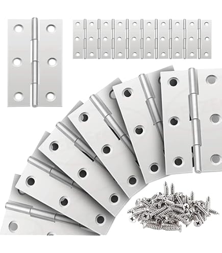 Emuca Cerniera Per Anta In Vetro Con Finiture In Acciaio Inox, Cerniera Orizzontale Con Forcella Da - 5