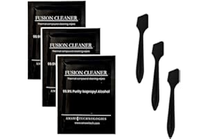 Fusion Cleaner Mini – 3X Reinigungstücher (99,9 % IPA) + 3X Spatel für Wärmeleitpaste & Flüssigmetall | Tim Reinigungsset | Entwickelt in Deutschland - Amawi Technologies