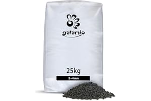GALAMIO Lavastreugut Lavastreu Winterstreu Ohne Salz Streumittel Für Winter Streugranulat Streugut Streusplitt Salzfrei Streuen Rutschhemmend Sehr Fein 2-4mm 25kg Sack / 1 Karton Paligo