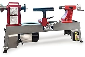 LUMBER JACK WL305 Mini Wood Lathe 550W Bench Lathe, 5-Speed 430-2800RPM, Heavy-Duty Cast Iron Bed, MT2 Spindle, 305mm Swing Ideal for Woodturning, DIY & Hobbyists