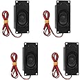 Excefore Wired Speaker Mini Loundspeaker Micro Narrator 3 Watt 4 Ohm Speakers for Small Electronic Projects Advertising Machines LCD TV Monitors Black (4Pack)