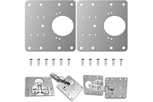 2 pièces plaques de réparation de charnière d'armoire, supports de réparation de charnière avec trous plaque de réparation de charnière avec vis 12 pièces pour tiroir de fenêtre de meubles en bois