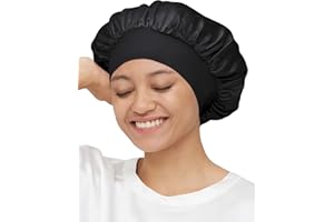 Mommesilk 100% jedwab morwowy nocny czepek do spania czepek na wypadanie włosów damski czepek do spania czapka do spania, wypadanie włosów, ochrona włosów, osłona głowy