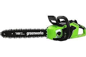 Greenworks GD40CS18 Motosega a Batteria con Motore Brushless, Lunghezza Barra 40cm, Velocità Catena 20m/s, 3,81kg, Auto-Lubrificante, Protezione Anti Contraccolpi, SENZA Batteria 40V e Caricabatterie