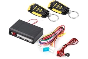 EVTSCAN Universal Car Alarm Keyless Entry System Central Locking Kit with Remote Control