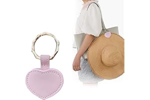 Feliciay Hat Clip for Traveling, Backpack Handbag Hat Clip for Travel,Magnetic Hat Clip Retainer Clips Hat Holder Clip Heart Shape Practical Sun Hat Holder,for Sun Hat, Beach Hat（Pink）