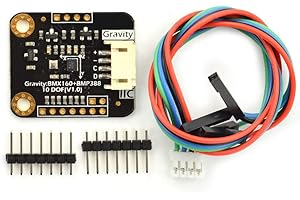 DFROBOT Schwerkraft: BMX160+BMP388 10 DOF IMU Sensor | geeignet für den Einsatz in Drohnen-Anwendungen