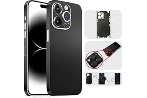 TF Skins kompatibel mit iPhone 15 Pro, Skin Schutzfolie mit 360° Schutz, super dünn und resistent (Matt Schwarz)