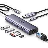 UGREEN Revodok Hub USB C Ethernet Gigabit HDMI 4K 60Hz PD 100W Lettore Schede SD TF USB 3.0 Adattatore USB C HDMI Compatibile