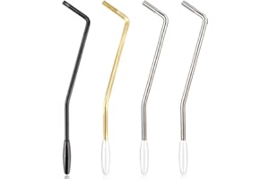 HARIENDNY 4 PCS Thread Tremolo Arm 3 Colors Electric Guitar Tremolo Arm 6 mm Whammy Bar with Tip Metal Single Tremolo Arm Electric Guitar Parts for Stratocaster Electric Guitar Tremolo System