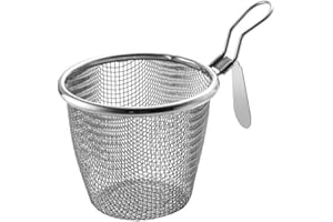 MUZRUNQ Filtro pasta in acciaio inossidabile cesta pasta cesto domestico filtro per perdita di perdita di perdita netta per perdita netta